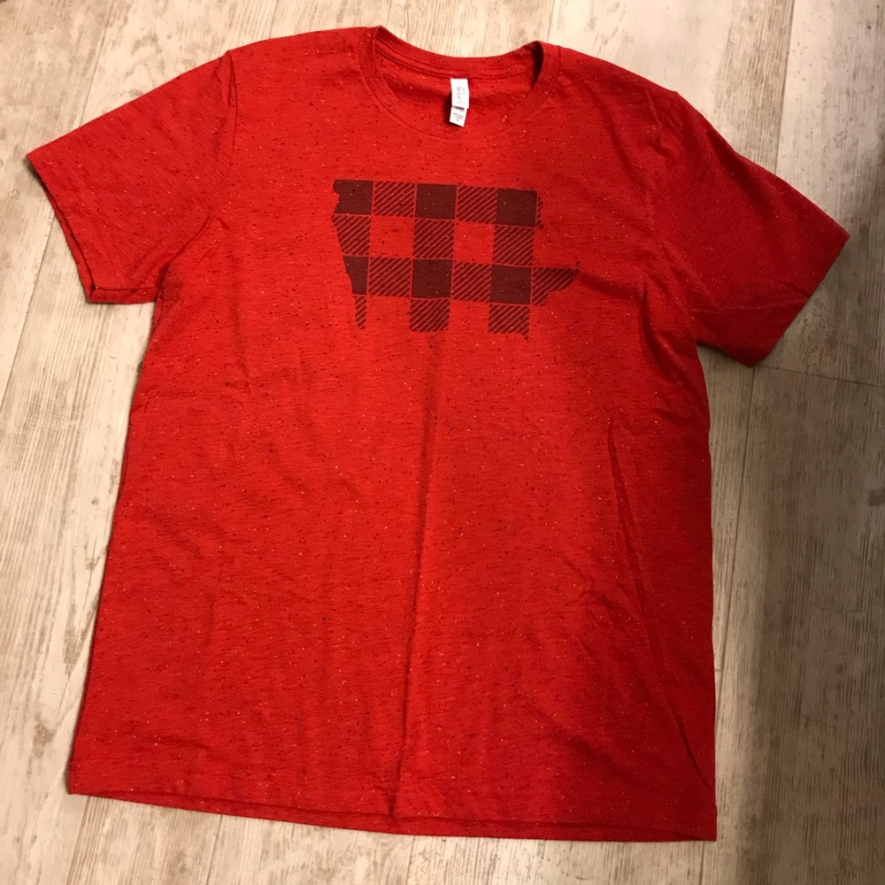 Buffalo Plaid Iowa Tee